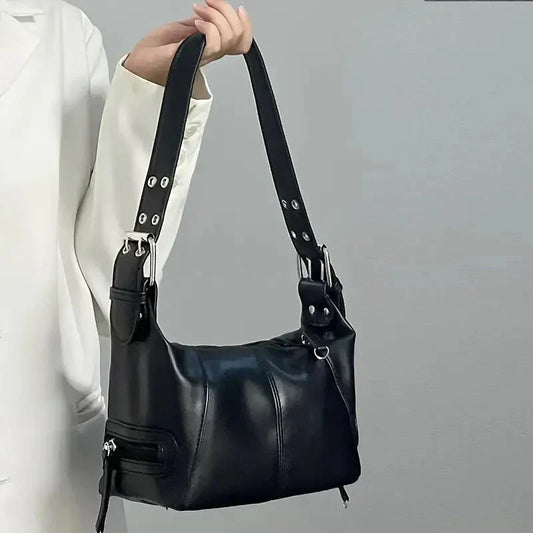 Dam Axelväska Multi-Pocket Syntetiskt Läder för Vardagsbruk 1