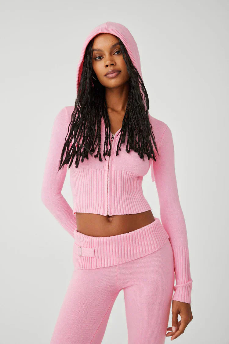 Variant image for Dam Loungewear Set Tvådelat Mjuk Polyester Cardigan och Byxor-7