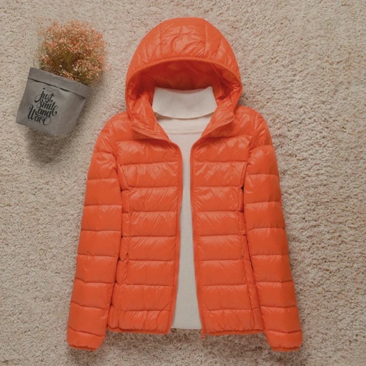 Damjacka Quiltad Modern Polyester för Kalla Dagar 13