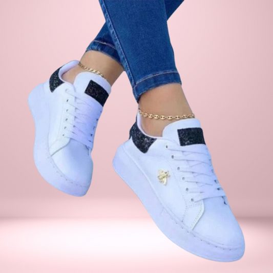 Dam Sneakers Sportig Design Mesh Komfortabla Skor-1