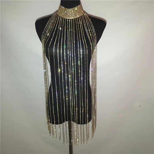 Kvinnors Kroppsmycken Elegant Koppar Rhinestone-1