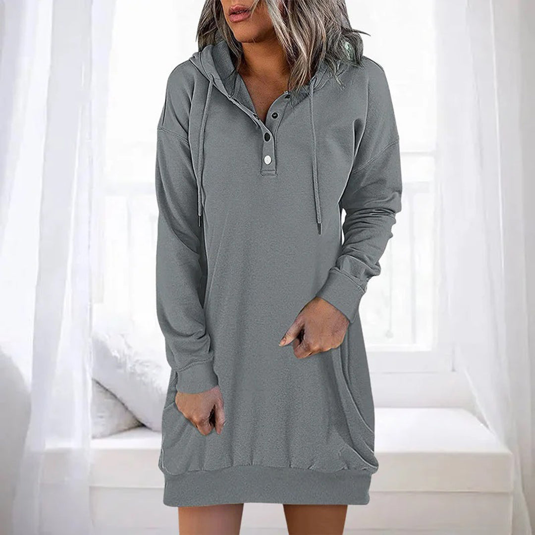 Dam Vinterklänning Elegant Polyester för Alla Tillfällen-3