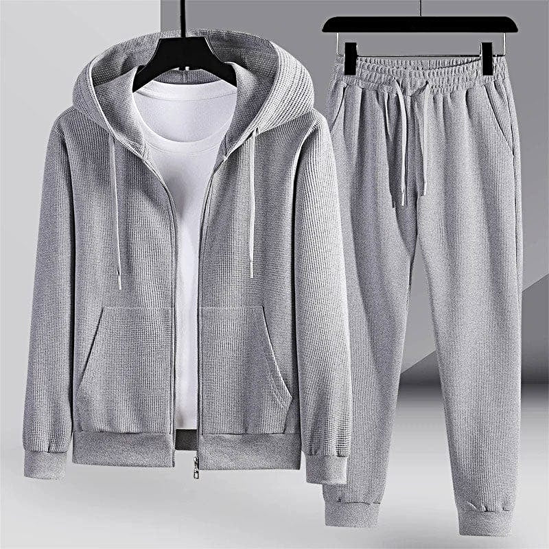 Kvinnor Loungewear Set Avslappnad Våffelstickad Design Mjuk Blandningstyg-3
