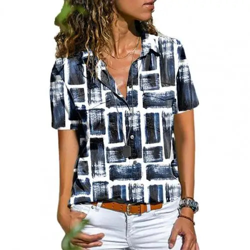 Dam Blus Lätt och Luftig i 100% Bomull - Elegant och Tidlös Design-2