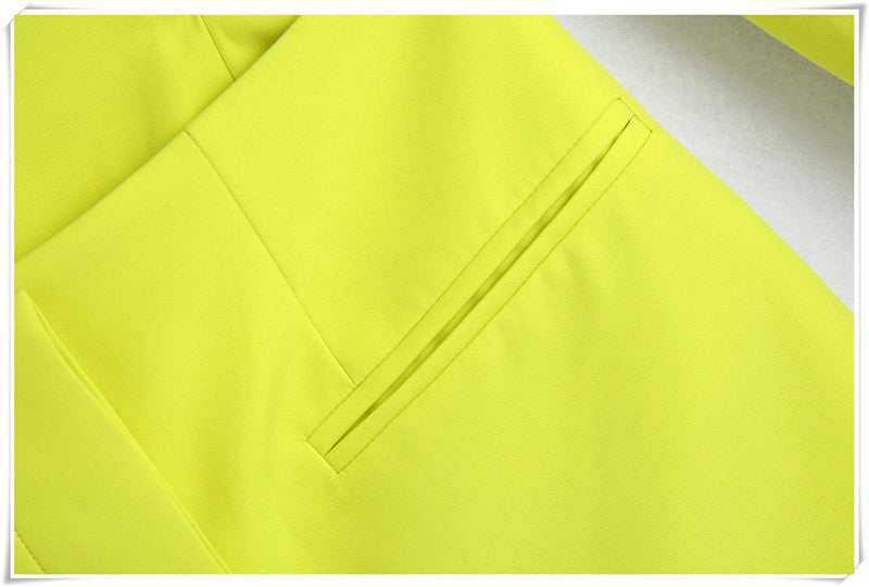 Damklänning Blazer Stil Polyester Miniklänning-6