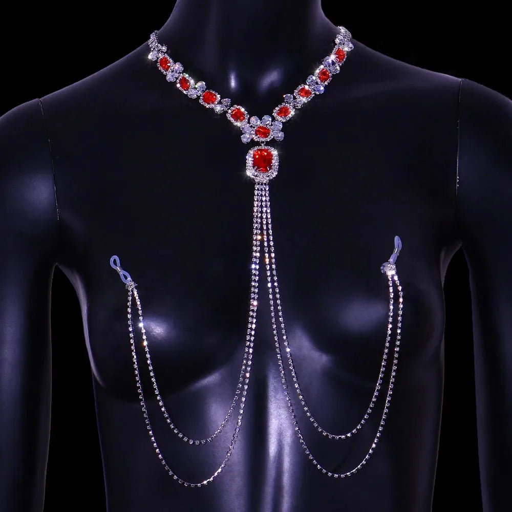 Variant image for Kvinnors Kroppsmycken Rund Zinklegation med Strass-8