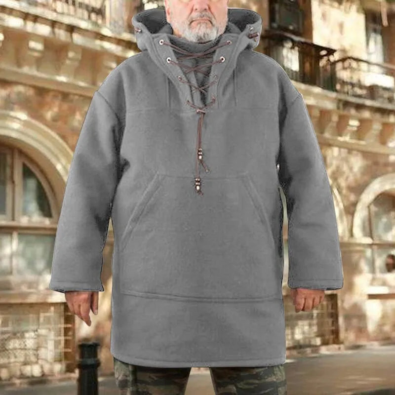 Variant image for Herrjacka Vinter Ull med Avtagbar Huva-41