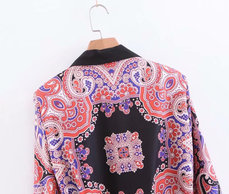 Dam Pyjamas Set Kimonoinspirerade Byxor Långärmad Akryl Polyester Spandex-6