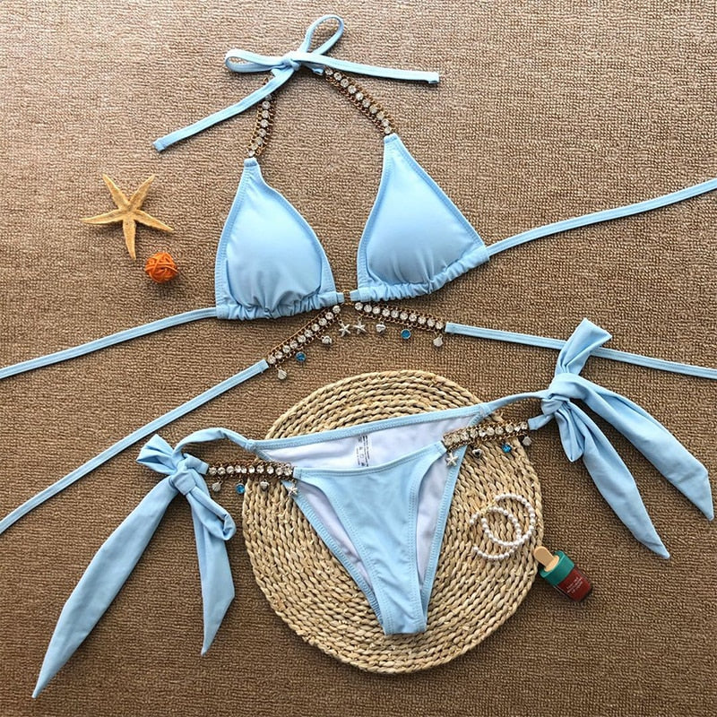 Variant image for Dam Bikini Tvådelad Djurmönster Polyester Spandex-15