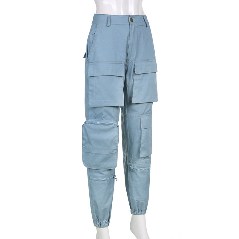 Herr Lastbyxor Randig Polyester Spandex-6