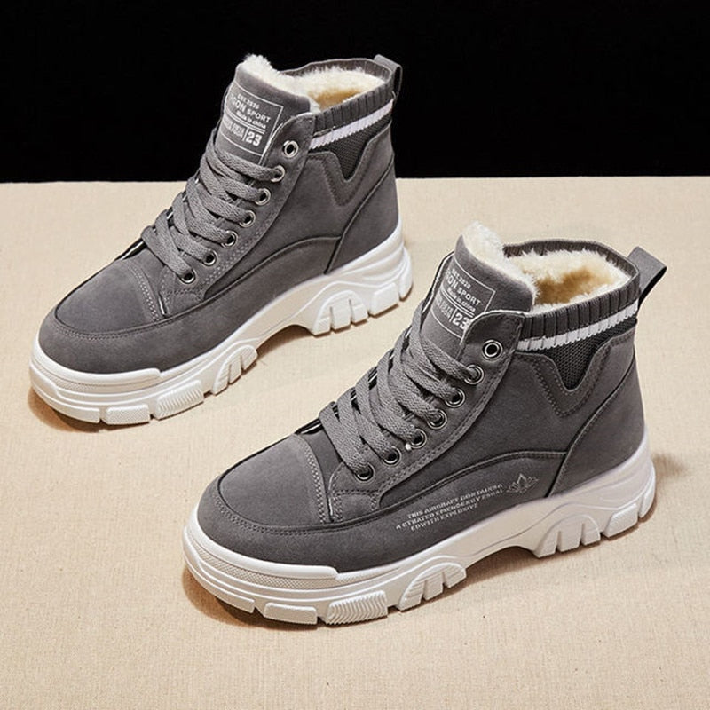 Variant image for Kvinnors Sneakers Trendig Design Syntetisk Pälsfoder-19