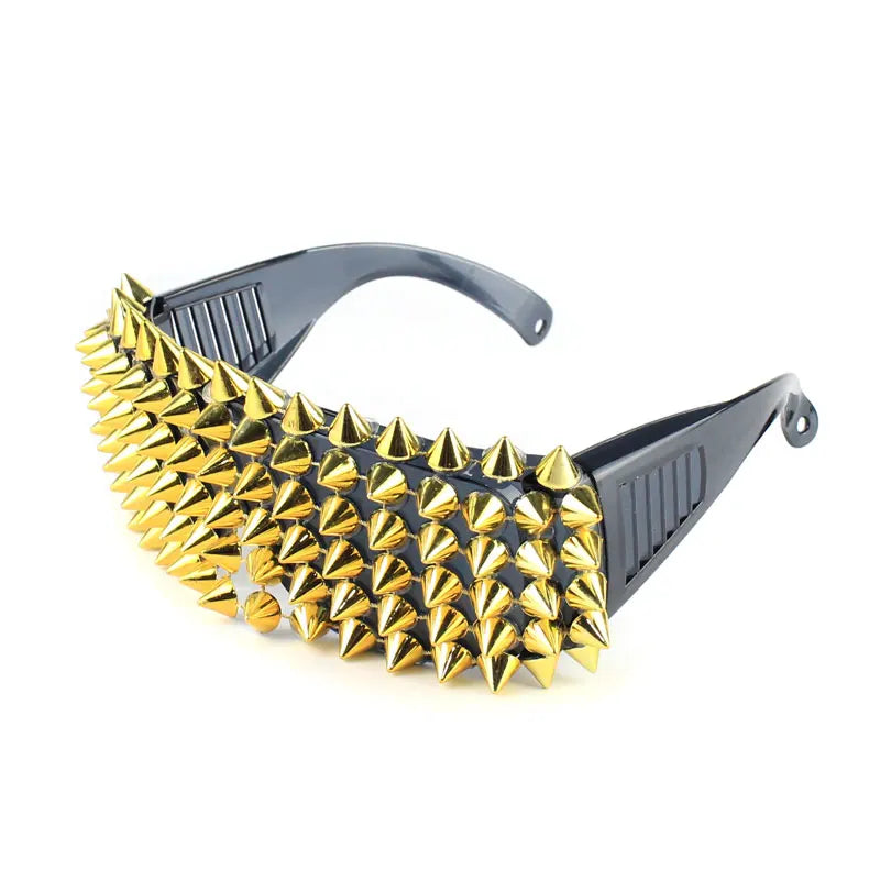 Unisex Solglasögon med Polykarbonatlinser och Nitar-2