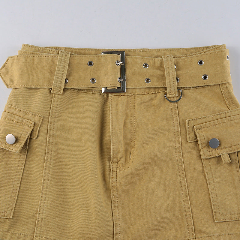 Kvinnors Minikjol Modern Sänkt Midja Polyester-6