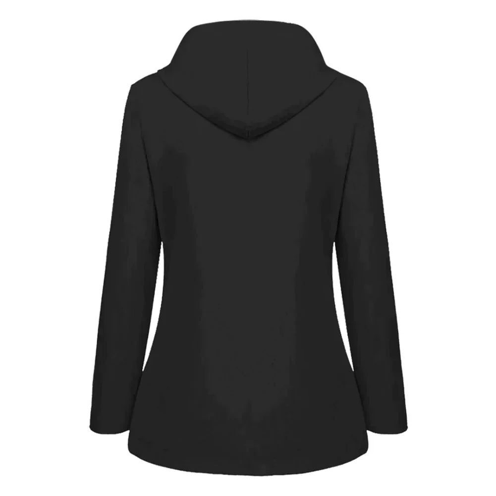 Dam Regnjacka Fodrad Vattenavvisande Tyg Elegant-2