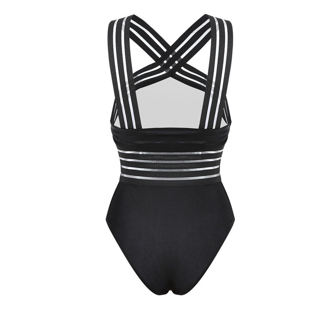 Baddräkt Dam Push-up Shaping Högkvalitativt Tyg-4