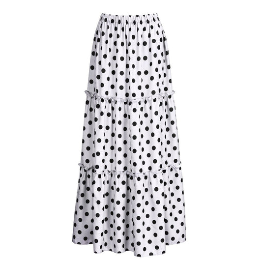 Maxirock för Dam med Bohemisk Design och Elastiskt Midjeband â LĂ€tt Polyester, Perfekt för Vardag och Fest 1