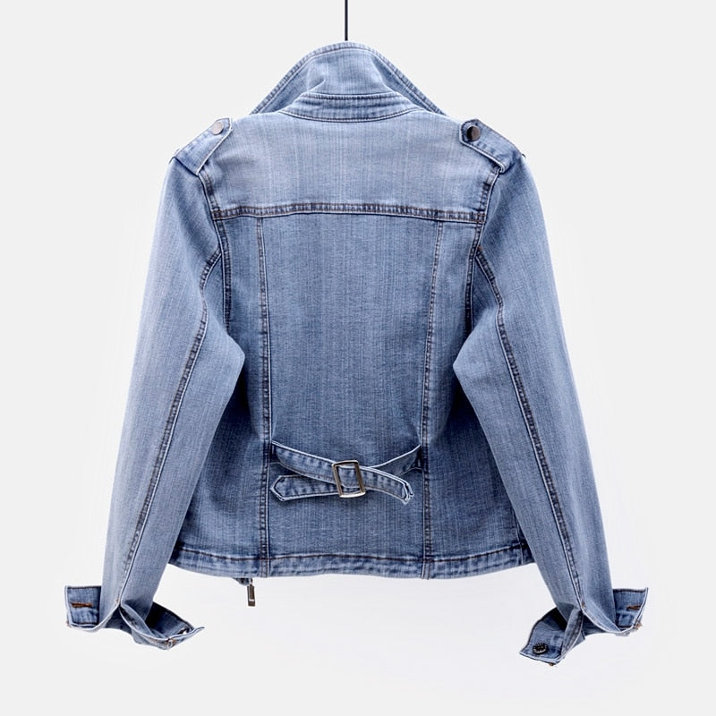 Damjacka Denim Skräddarsydd Silhuett Miljövänlig-2