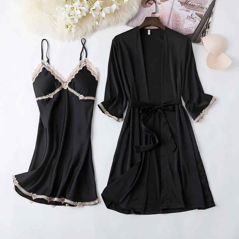 Variant image for Dam Morgonrock Långärmad Mjuk Polyester-69