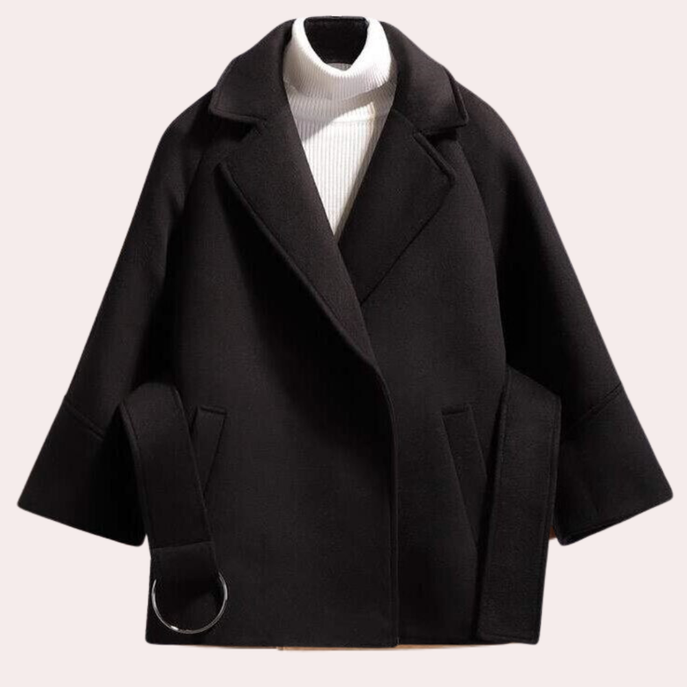 Variant image for Damen-Jacke, maßgeschneidert, mit Gürtel, luxuriös, warmer Stoff-11