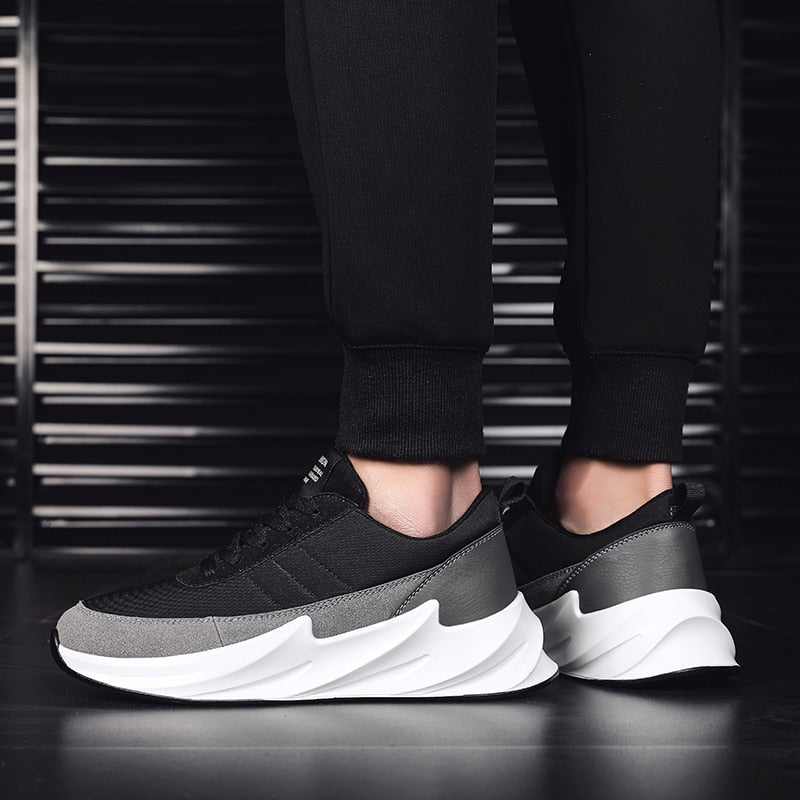Unisex Sneakers Sportig Design Textil Syntet-4