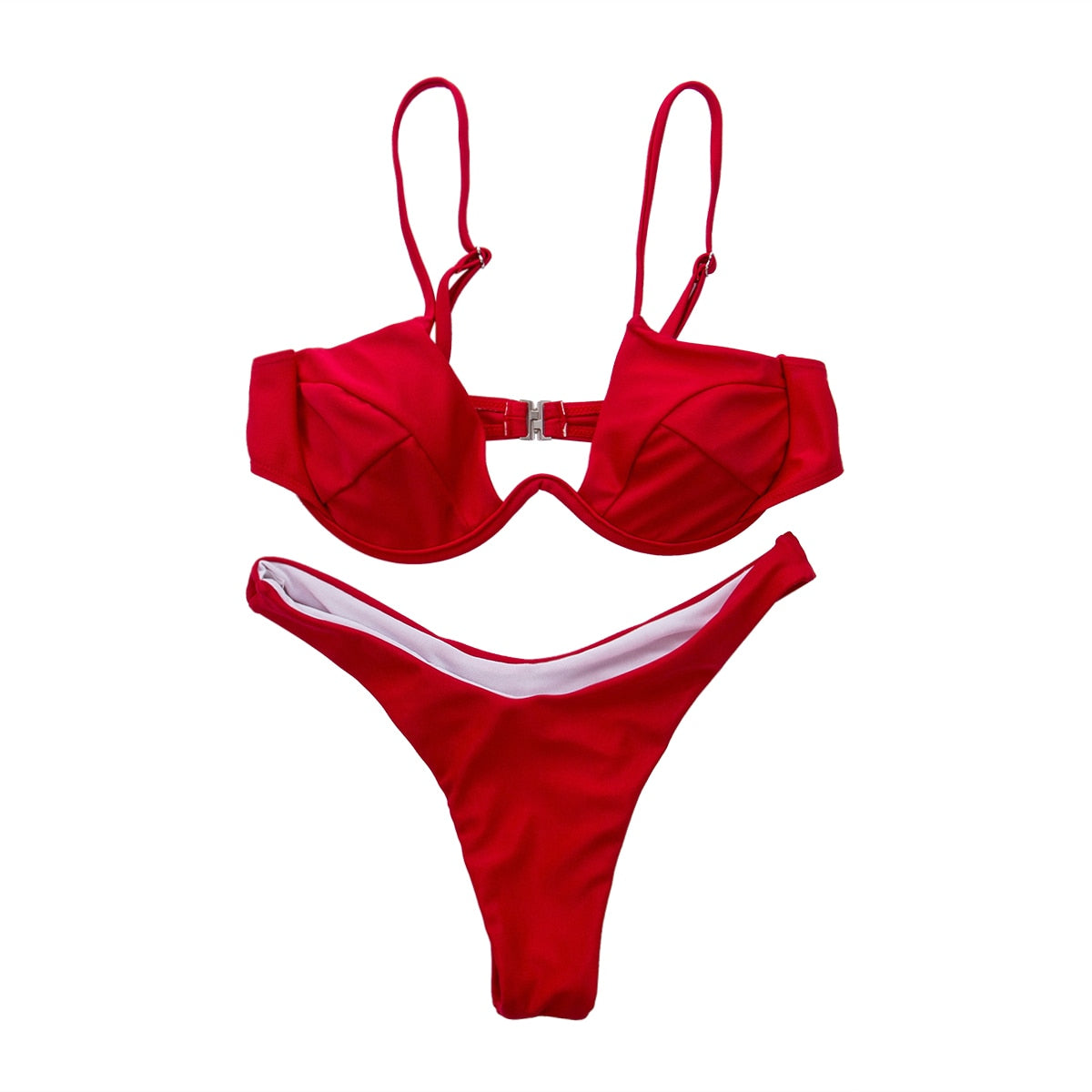 Variant image for Dam Bikini Monokrom Bandage Vadderad Elastiskt Tyg-9