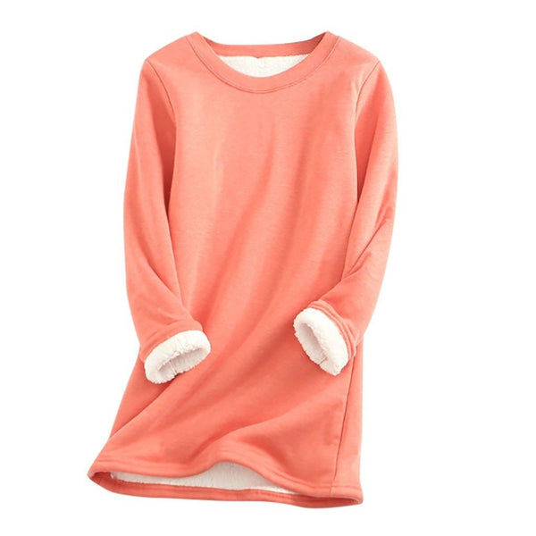 Variant image for Fleecetröja Dam Lång Avslappnad Stil Mjuk Fleece-Mix-15