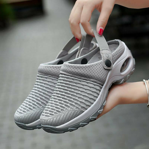 Herr Sandaler i Nätmaterial med Spänne – Andningsbara, Medelhög Sula för Komfort och Stil 1
