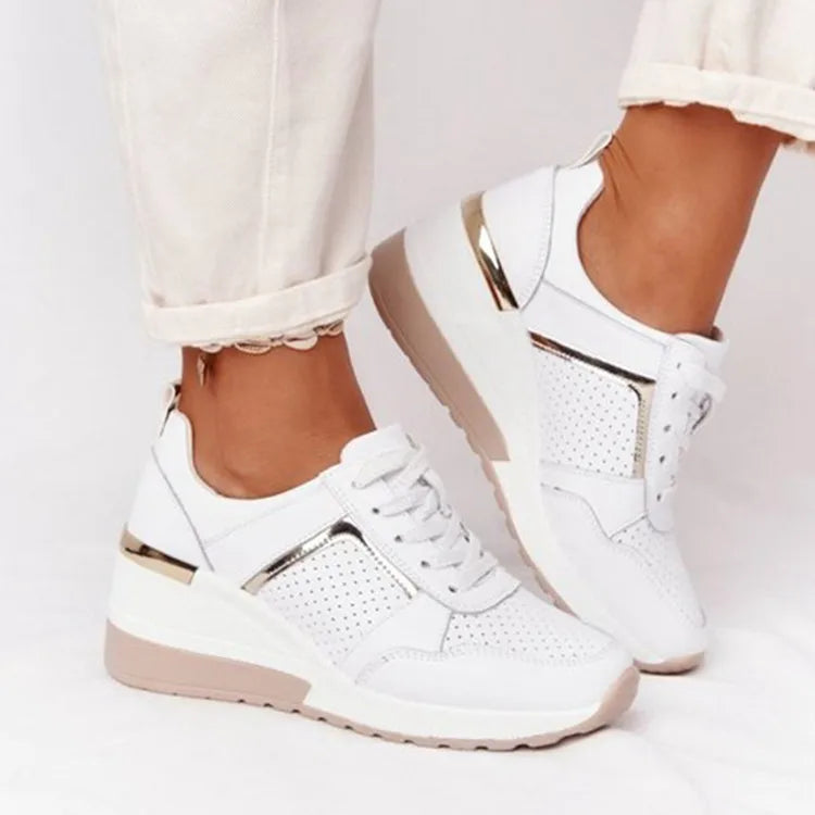 Variant image for Kvinnors Plattform Sneakers Lätta Textil Syntet Fritidsskor-19