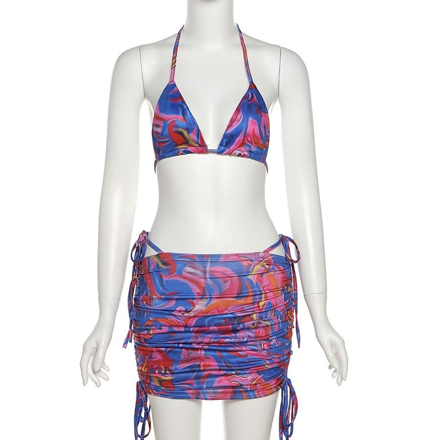 Variant image for Dam Bikini Abstrakt Mönster Polyester-Spandex-2