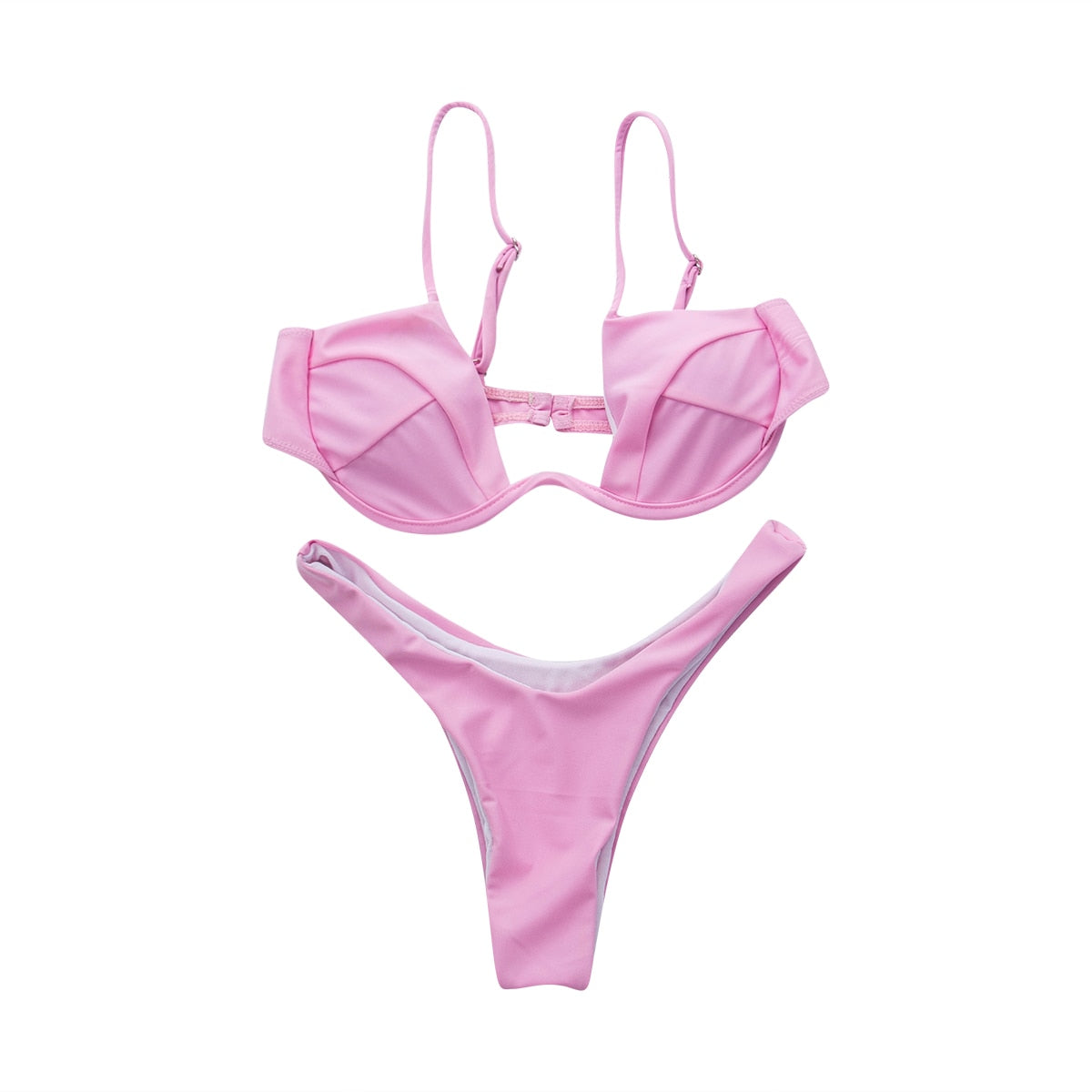 Variant image for Dam Bikini Monokrom Bandage Vadderad Elastiskt Tyg-5