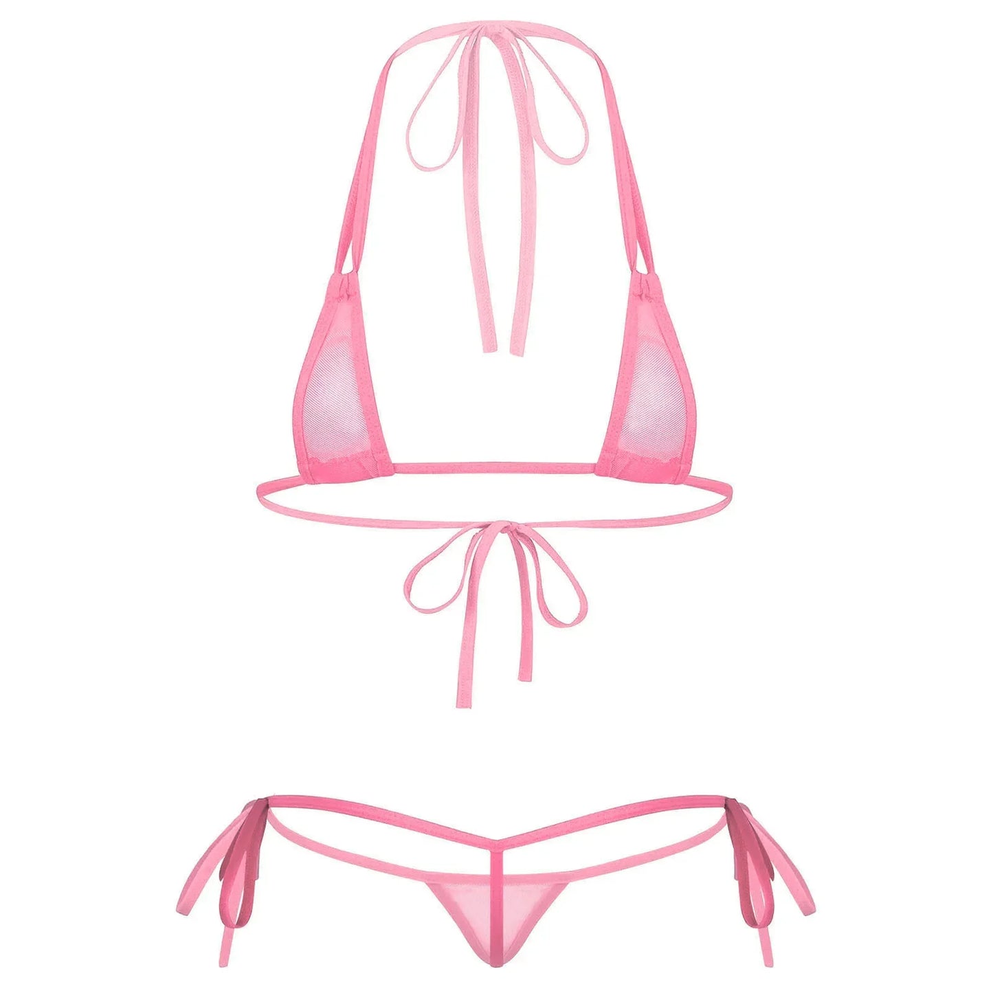 Dam Bikiniuppsättning Polyester Spandex-1