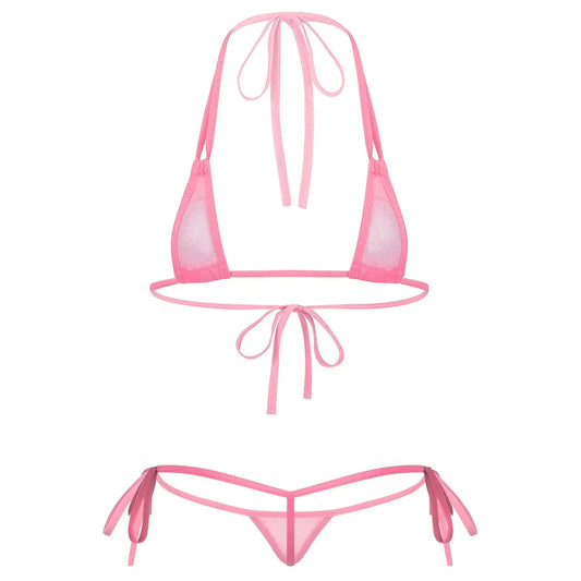 Dam BikiniuppsÀttning Polyester Spandex-1