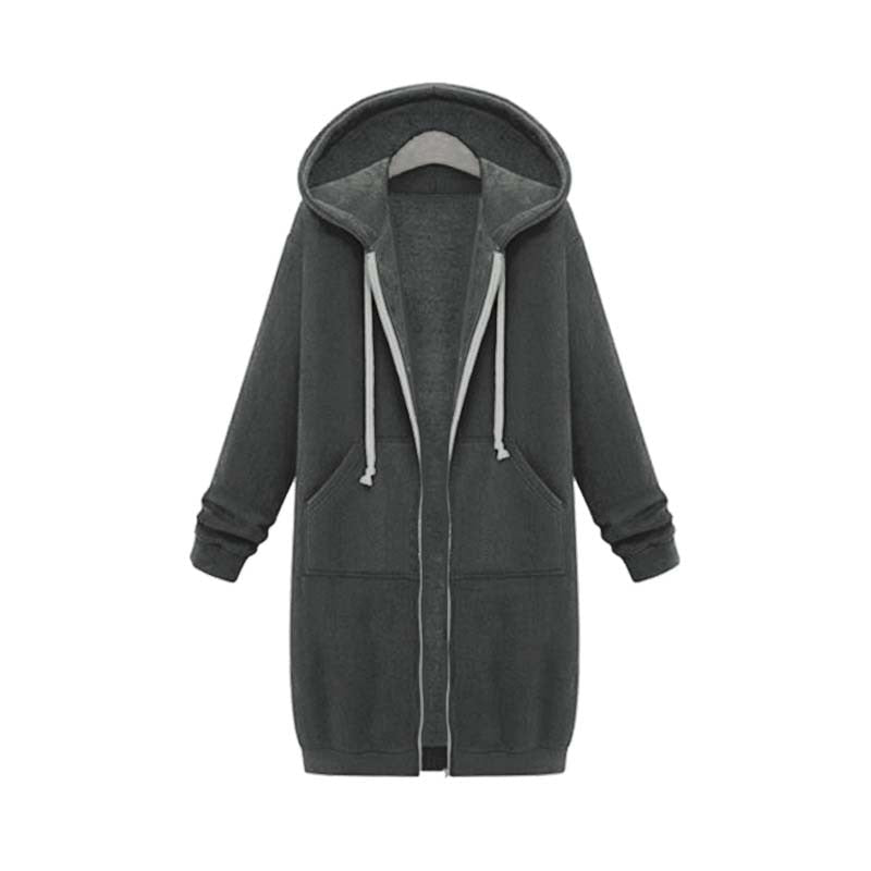 Damjacka Sweatshirt i Traditionell Snitt - Högkvalitativ Jacka för Dam, Elegant och Bekväm Passform 11