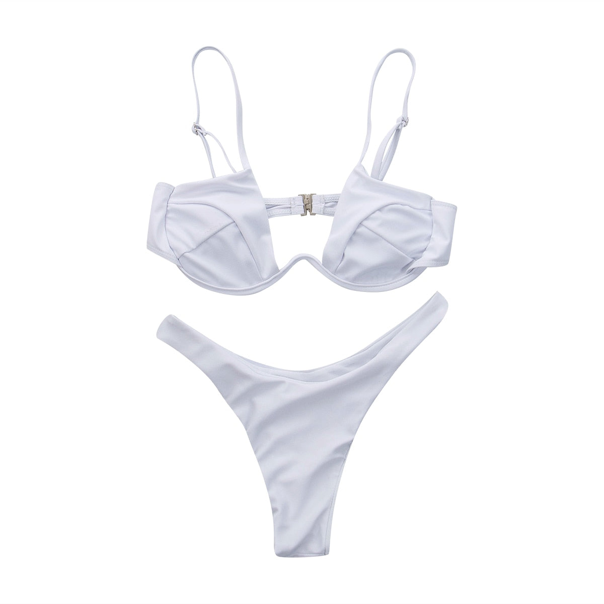Variant image for Dam Bikini Monokrom Bandage Vadderad Elastiskt Tyg-13