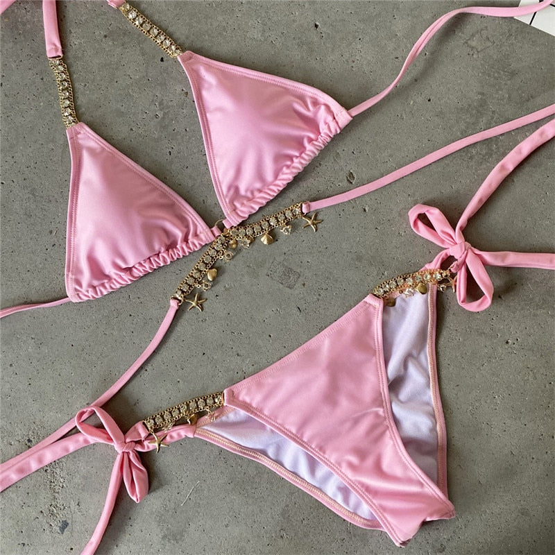 Variant image for Dam Bikini Tvådelad Djurmönster Polyester Spandex-2