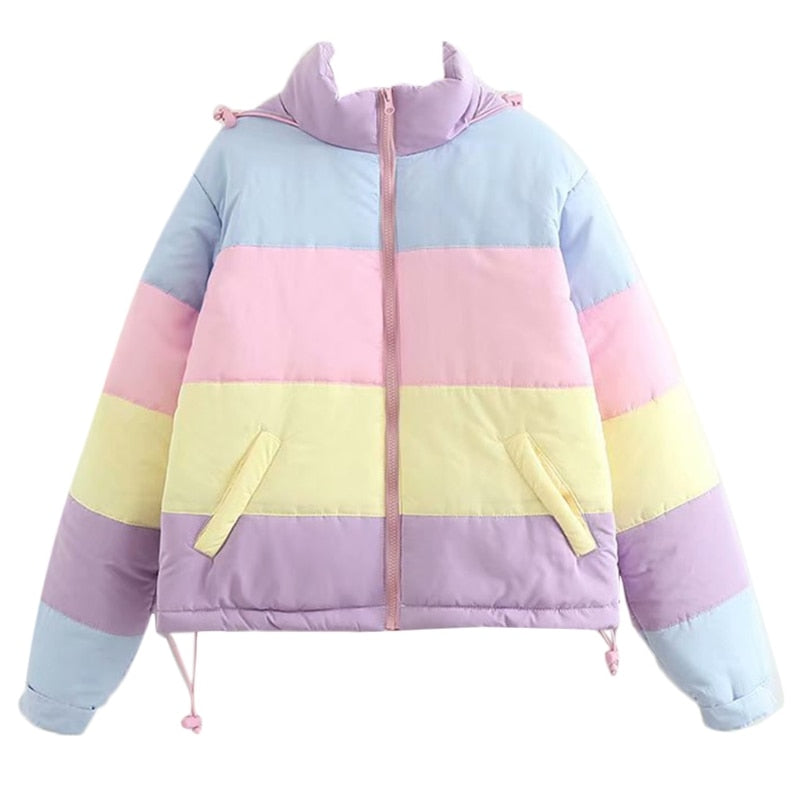 Vinterjacka Dam Lång Avslappnad Polyester 3