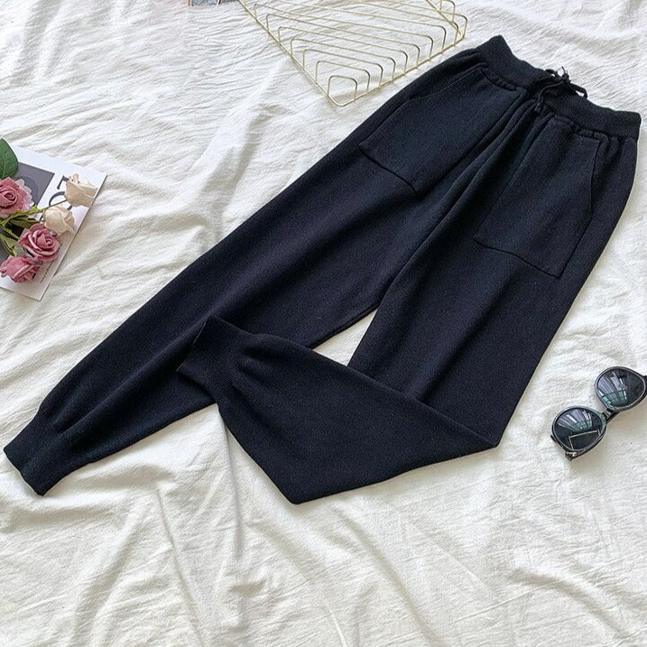 Dam Byxor Med Resår I Midjan Leopardtryck Långt Set Akryl-5