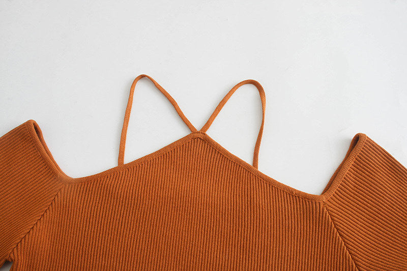 Dam V-Hals Blus med Långa Ärmar i Polyester-3