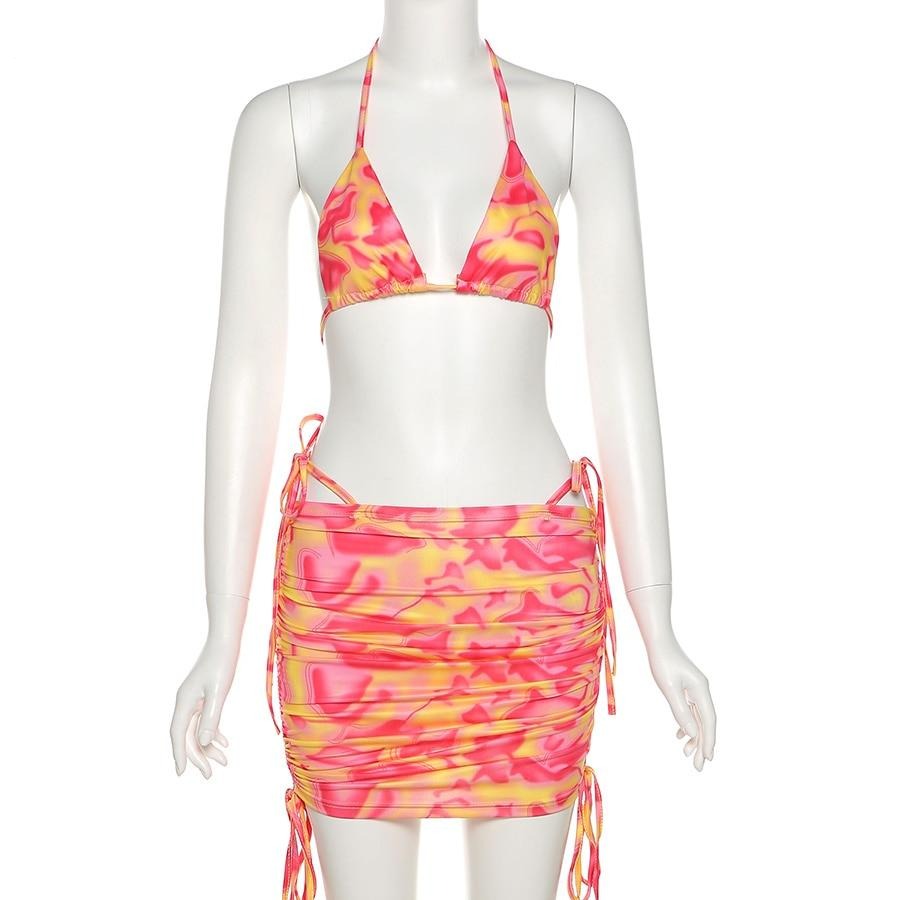 Variant image for Dam Bikini Abstrakt Mönster Polyester-Spandex-3