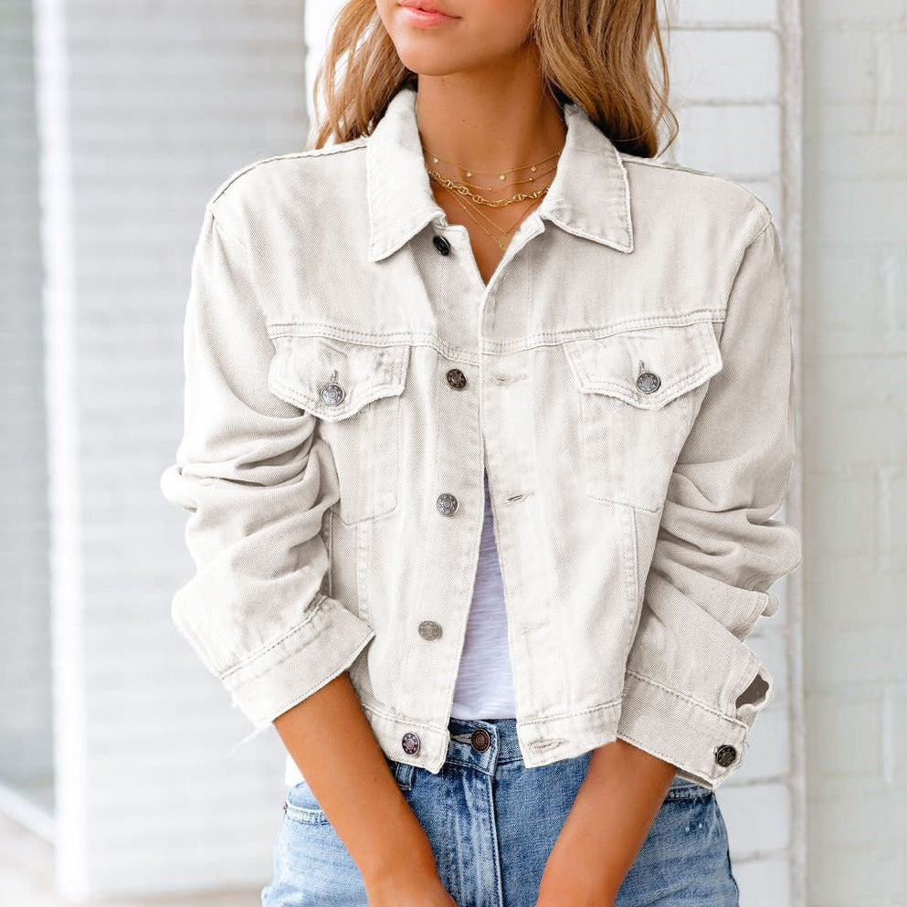 Variant image for Damjacka Denim Klassisk Bomullsblandning-1