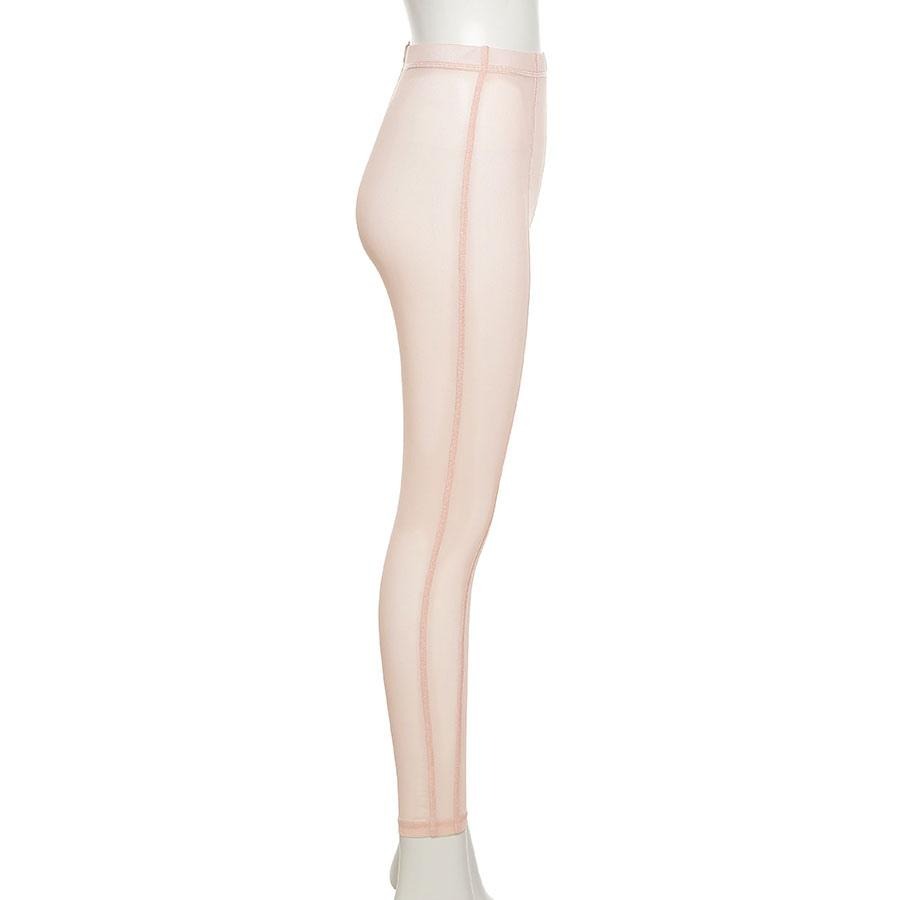Kvinnors Höga Midjeleggings Elastiskt Spandex Ankellång Design-3