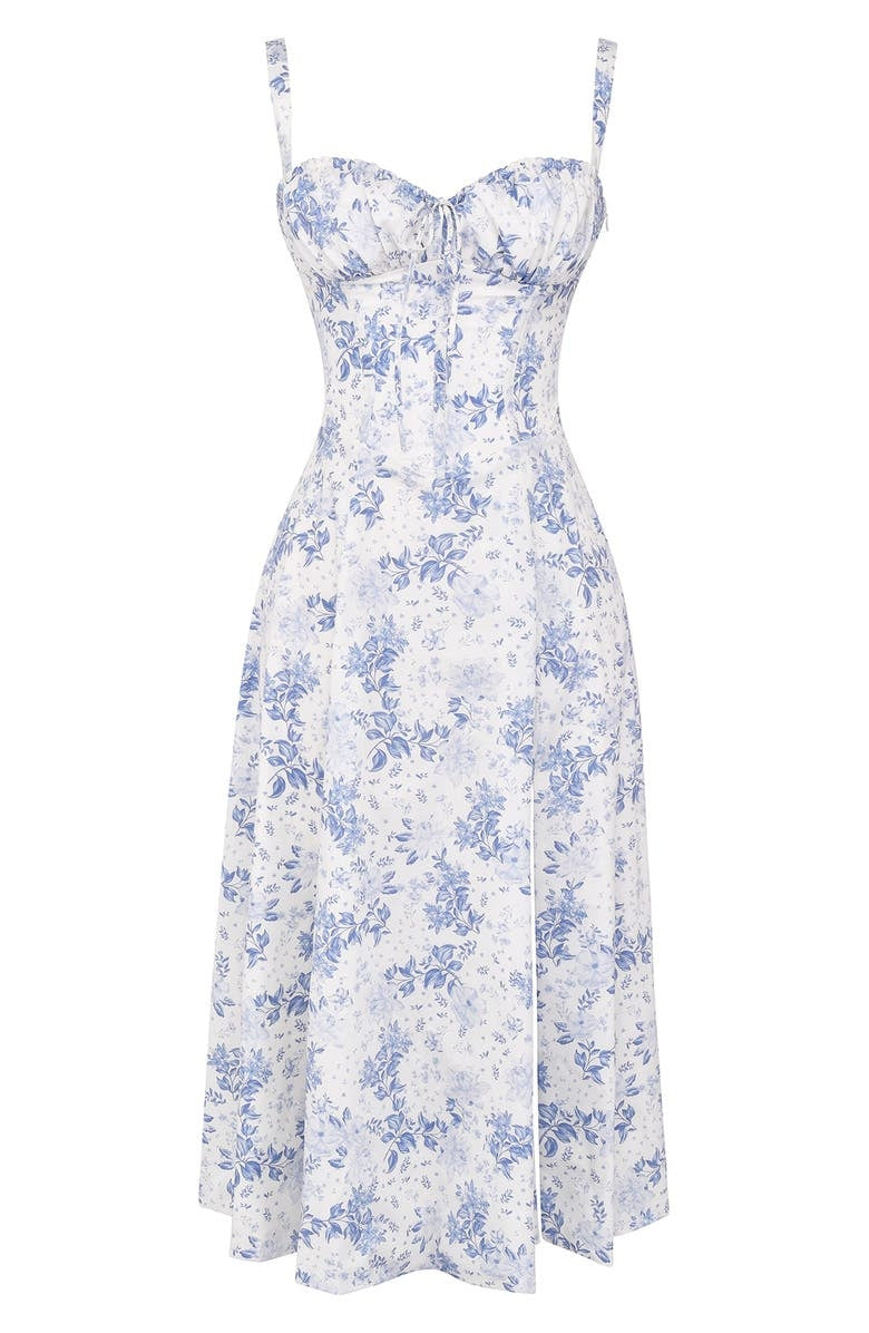 Variant image for Dam Midiklänning Blommig Design 100% Polyester för Bröllop och Fest-9