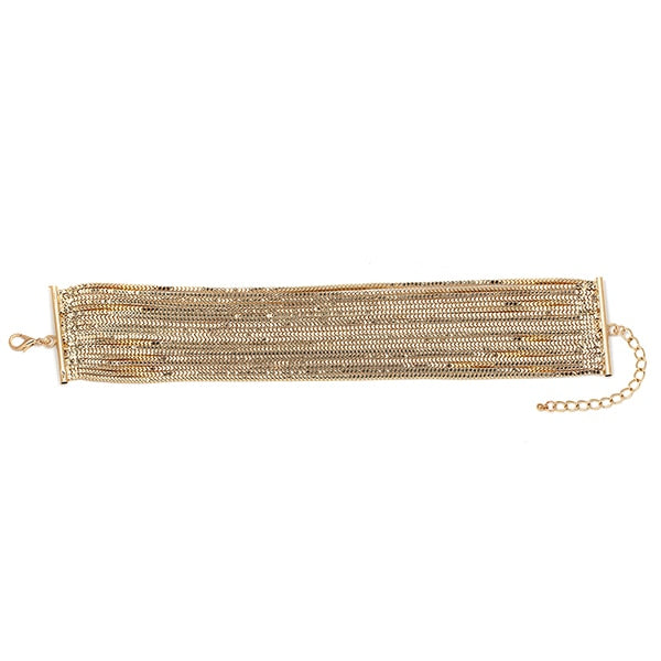 Dam Halsband Geometrisk Choker i Zinklegation Flerskiktad Design-1