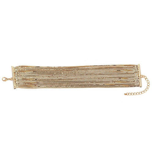 Dam Halsband Geometrisk Choker i Zinklegation Flerskiktad Design-1