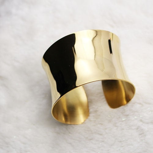Dam Armband Guld Elegant Rostfritt Stål Handgjort Smycke-2