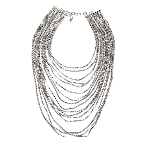 Variant image for Dam Halsband Geometrisk Choker i Zinklegation Flerskiktad Design-5