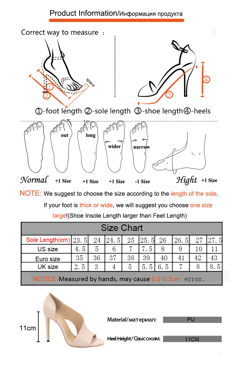 Dam Stilett Sandal Ankelrem Gummi 11 cm Klack-2