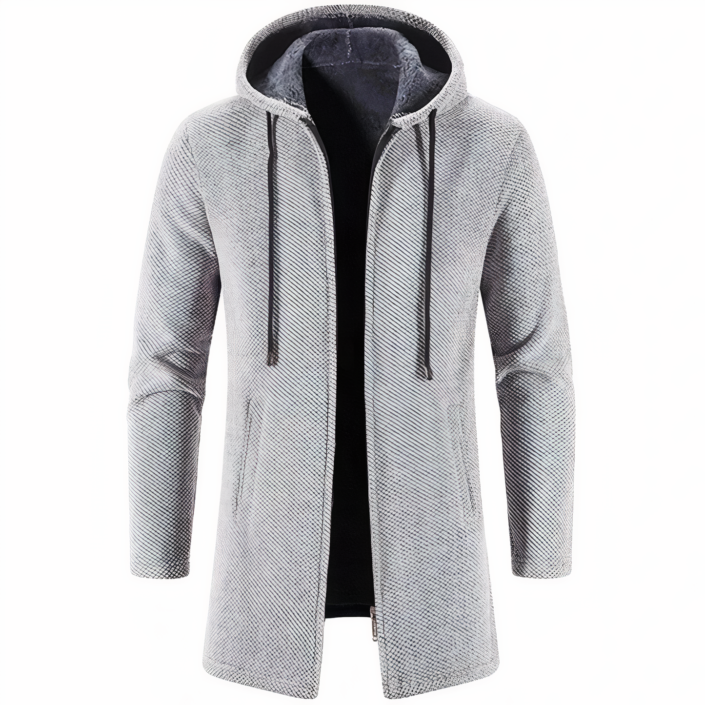Vinterjacka Dam Med Huva Polyester Figurnära Design-1