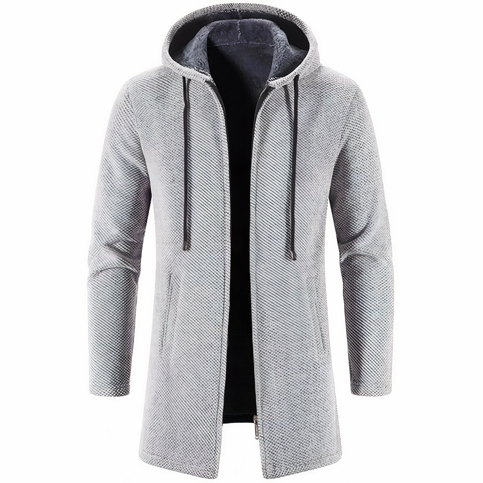 Vinterjacka Dam Med Huva Polyester Figurnära Design-1