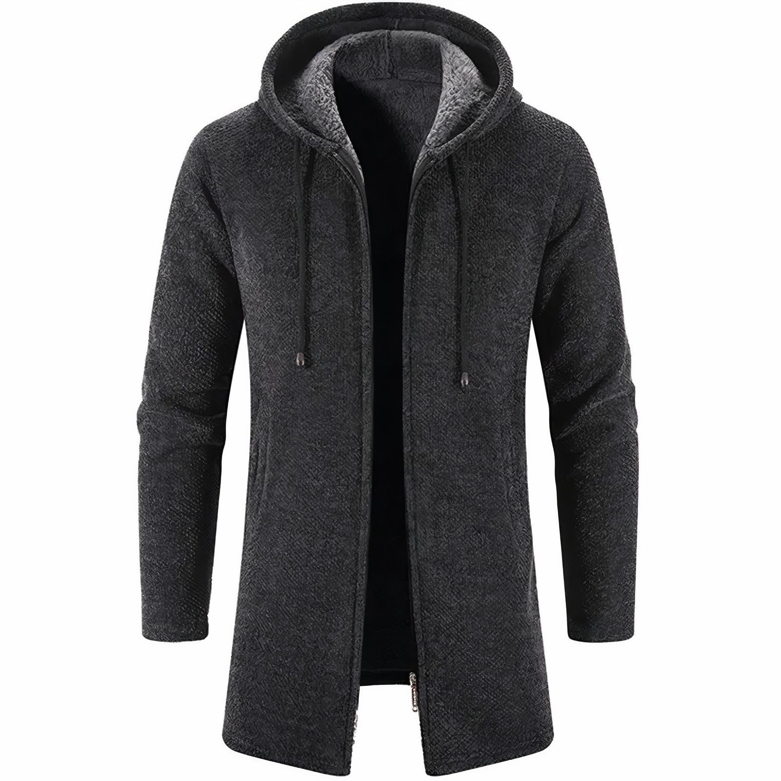 Vinterjacka Dam Med Huva Polyester Figurnära Design-2